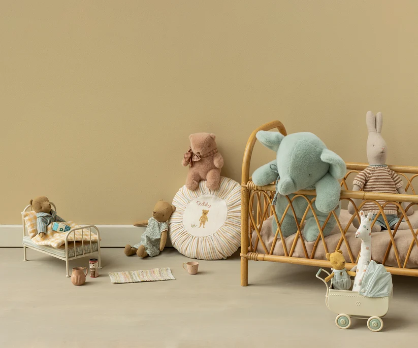 Maileg Elefant i Plysch Medium Blå Soft Mint - Maileg A/W -26