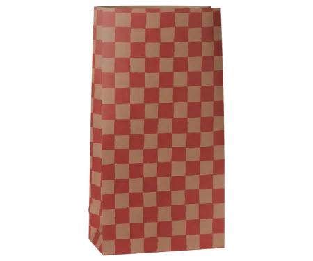 Maileg Presentpåse - Rutig Röd - Maileg A/W -26 Powder/Red