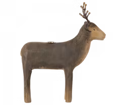Maileg Ljusstake Ren i Trä med Vacker Finish - Medium Reindeer