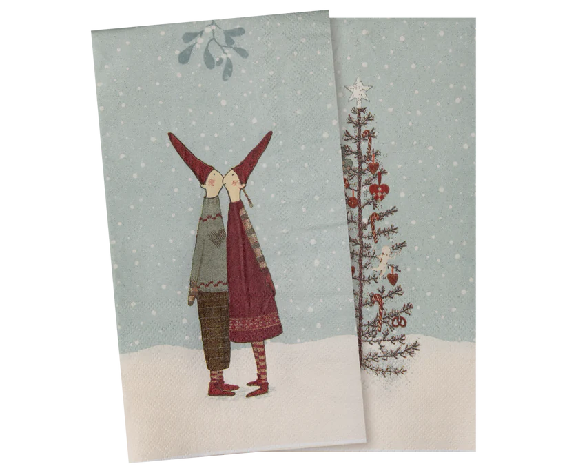 Maileg Servetter Pixy Tomte Jul 20 st - Napkin Large