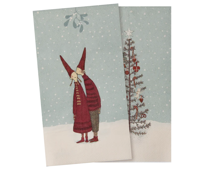 Maileg Servetter Pixy Tomte Jul 20 st - Napkin Large