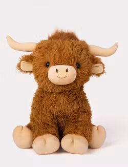Teddykompaniet Stort Mjukisdjur Highland Cow - Långhårig Kossa
