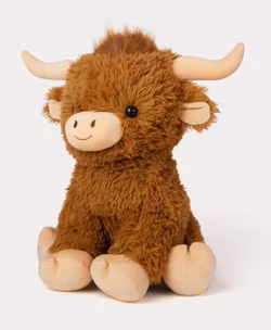 Teddykompaniet Stort Mjukisdjur Highland Cow - Långhårig Kossa