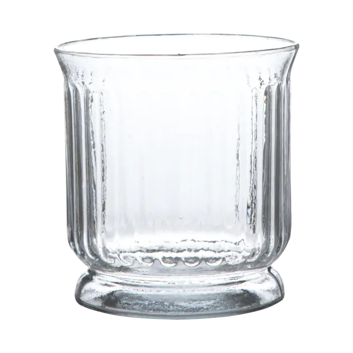 Ljuslykta med Vågigt Glas