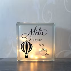 Glasblock Luftballong 2