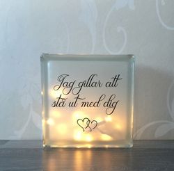 Glasblock Jag gillar...