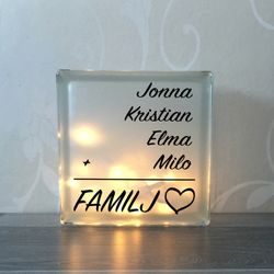 Glasblock Familj