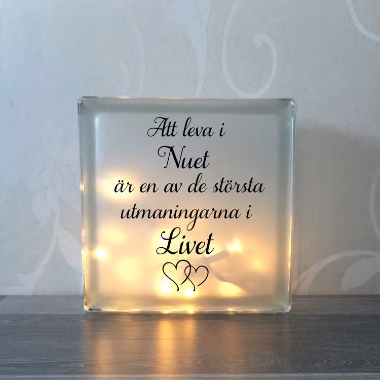 Glasblock Leva i nuet