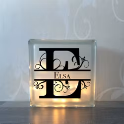 Glasblock Monogram