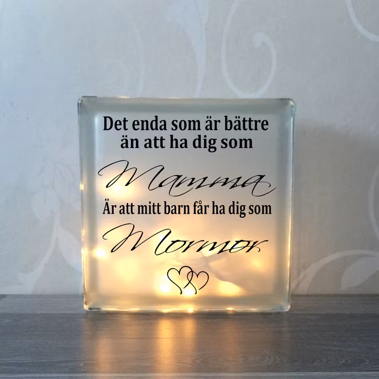 Glasblock Det enda som är bättre...