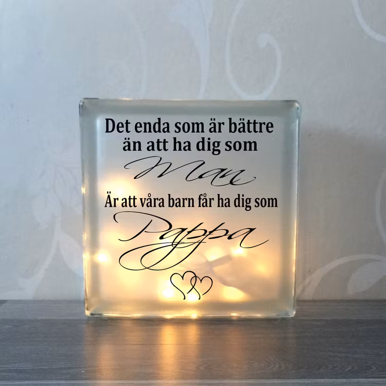 Glasblock Det enda som är bättre...