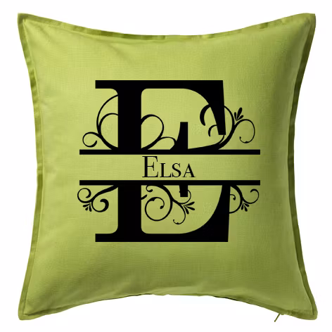 Kuddfodral Bokstav monogram
