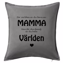 Kuddfodral Mamma/världen