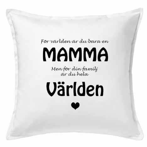 Kuddfodral Mamma/världen