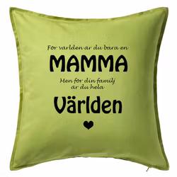 Kuddfodral Mamma/världen
