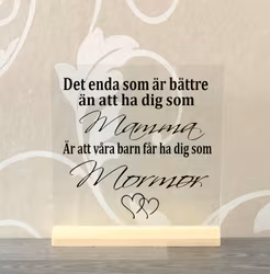Glasplatta Vänskap alt 2