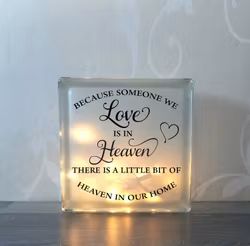Glasblock Someone we love
