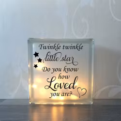 Glasblock Little star