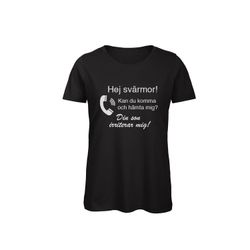 T-shirt Dam – ”Hej [namn]! [namn] irriterar mig” (Valfri text)
