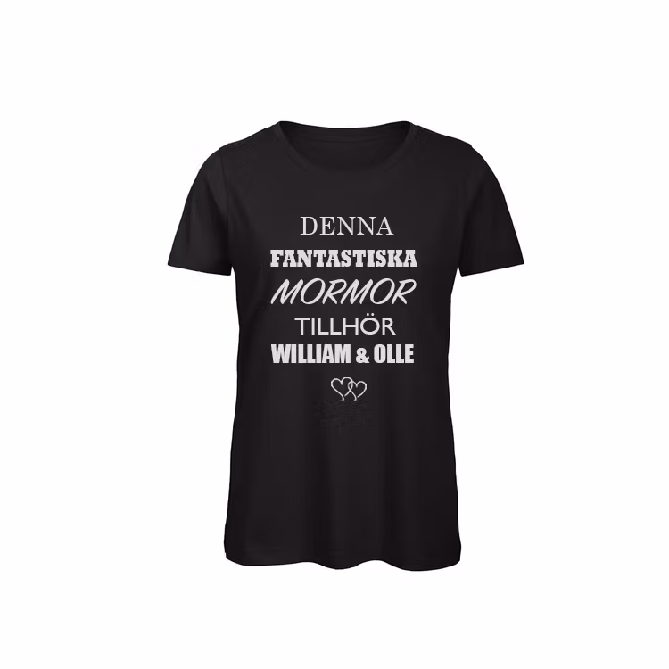 T-shirt Dam – ”Denna fantastiska [titel] tillhör…” (Valfri text)