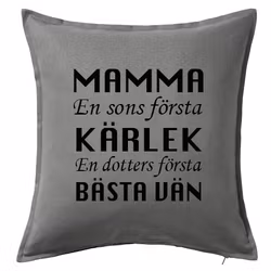 Kuddfodral Mamma Kärlek & Bästa vän