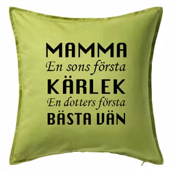 Kuddfodral Mamma Kärlek & Bästa vän