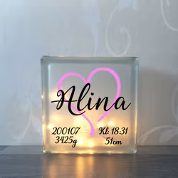 Glasblock HjÀrta 2