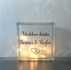 Glasblock Världens bästa...