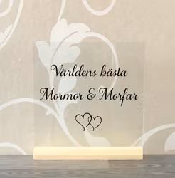 Glasplatta Världens bästa...