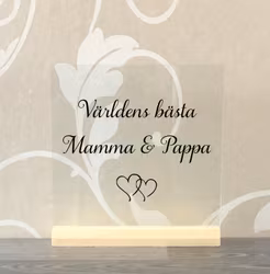 Glasplatta Världens bästa...
