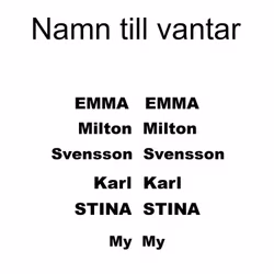 Namn till vantar