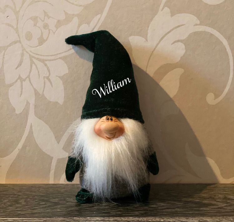 Mini tomte med tryck