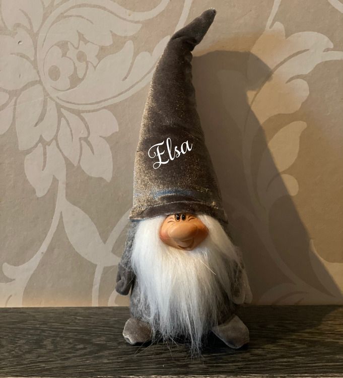 Mini tomte med tryck