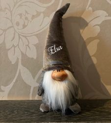 Mini tomte med tryck