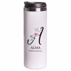 Termosmugg Snirklig bokstav med foto