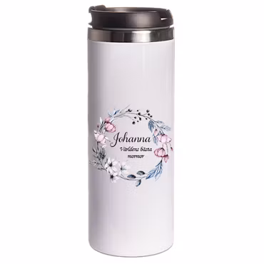 Termosmugg Blommor ring med foto