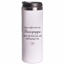 Termosmugg Man väljer inte... med foto
