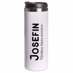 Termosmugg typsnitt 6 + text med foto