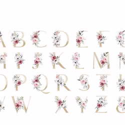 Vattenflaska Guldig bokstav