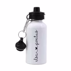 Vattenflaska Namn med hjärta
