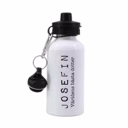 Vattenflaska Typsnitt 5 + text