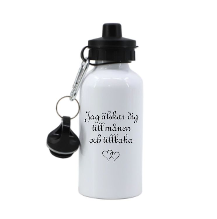 Vattenflaska Till månen + foto