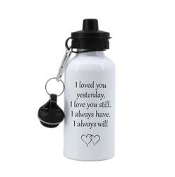 Vattenflaska I loved you + foto