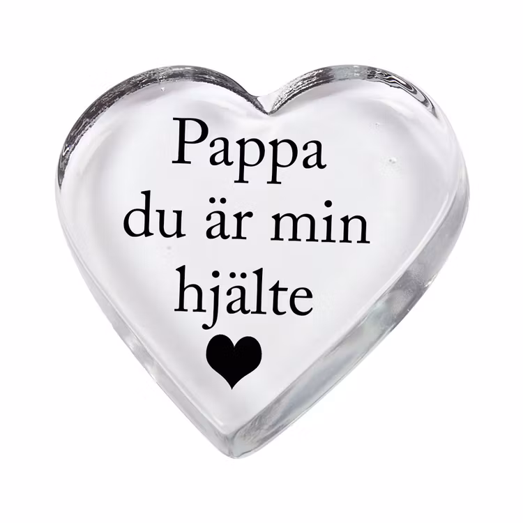 Glashjärta Du är min hjälte