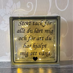 Glasblock Stort tack