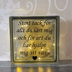 Glasblock Stort tack