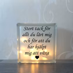 Glasblock Stort tack