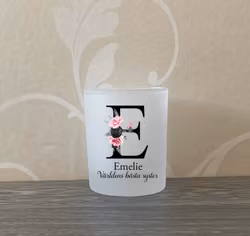 Ljushållare Blommig bokstav