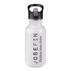 Stålflaska Typsnitt 5 + text