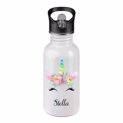 Stålflaska Enhörning regnbåge